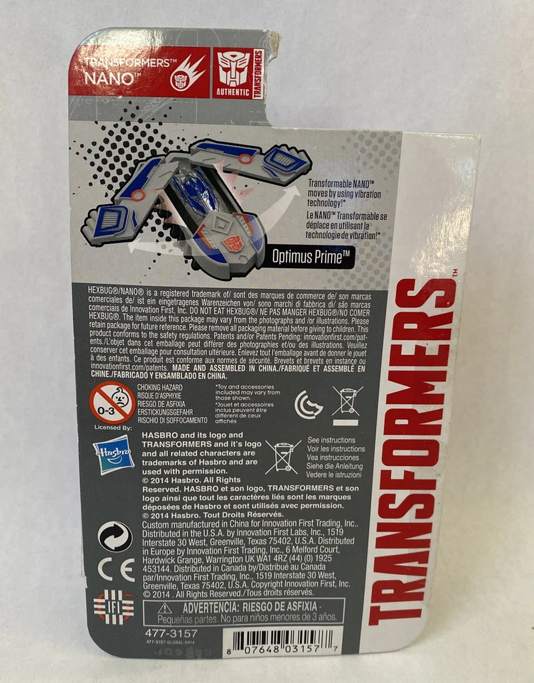 Transformers Hexbug Nano Deception Galvatron Sellado Hasbro Foto 2 de 2
