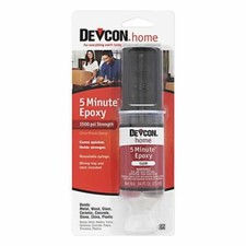 Devcon 5 Minute 2 Part Epoxy 1500psi Strength Adhesive Glue 25ml  DEV20845