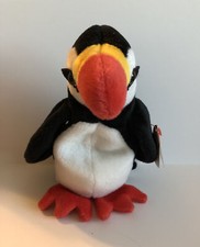 Ty Beanie Babies PUFFER the Bird 6" Beanbag Plush Stuffed Animal Toy