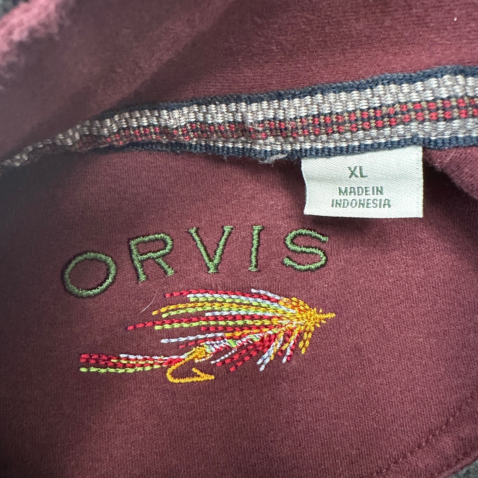 Orvis Quarter Zip Button Up Pullover Sweater Gray… - image 5