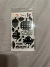 Simon Says Stamp! Stamptember, Deco Fall 4x5.75 Clear Stamp Set Autumn