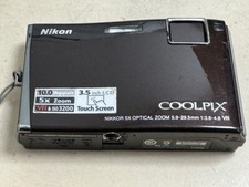Nikon Coolpix S60 Digital Camera 10MP - Touchscreen Compact Silver