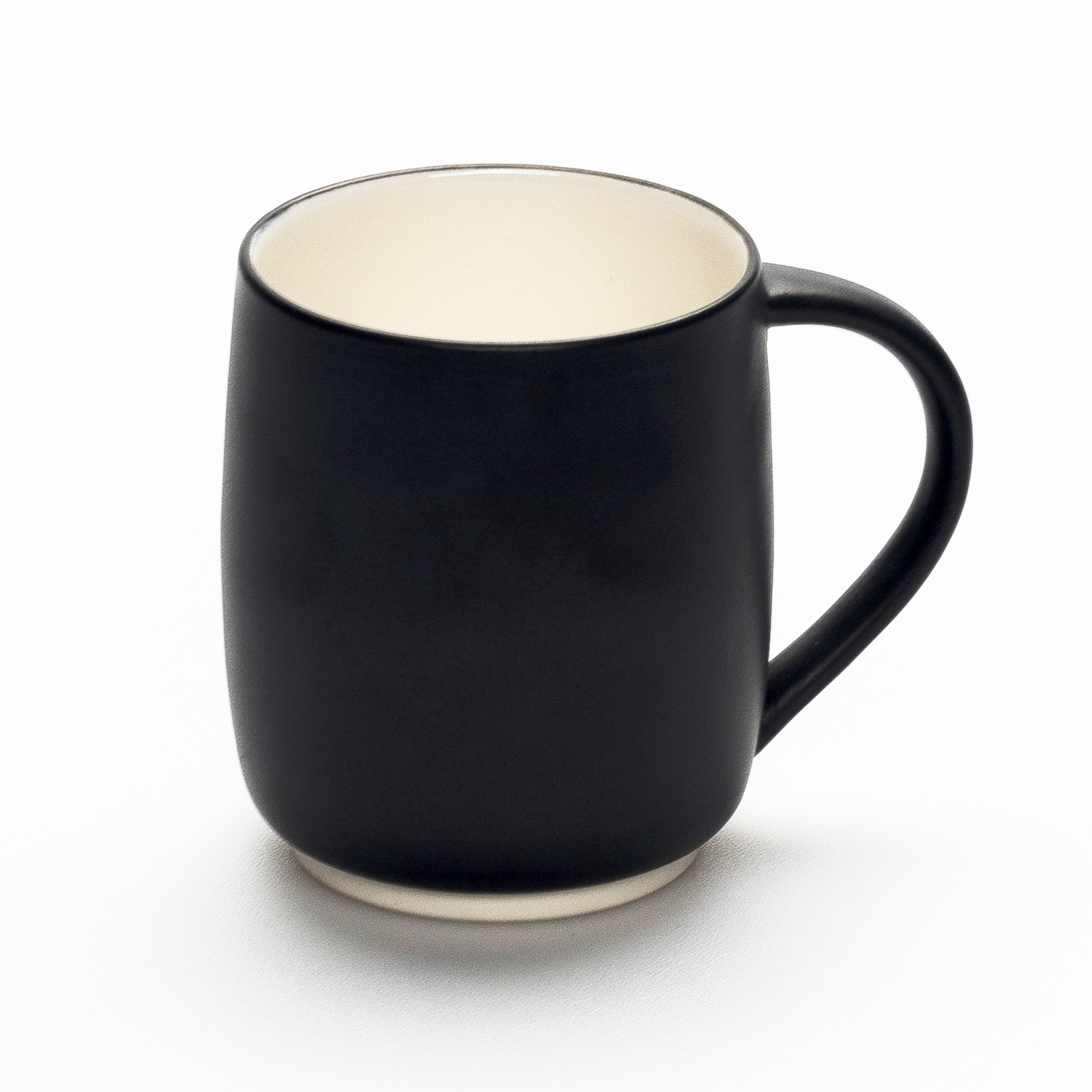 Susumuya A Mano Negro Taza De Té De Porcelana Japonesa
