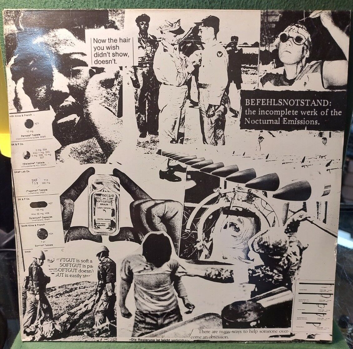 Nocturnal Emissions Befehlsnotstand VTG. Vinyl LP 1983 Electronic Sterile...