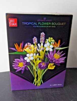 Tropical Flower Bouquet Botanical Garden Building Block