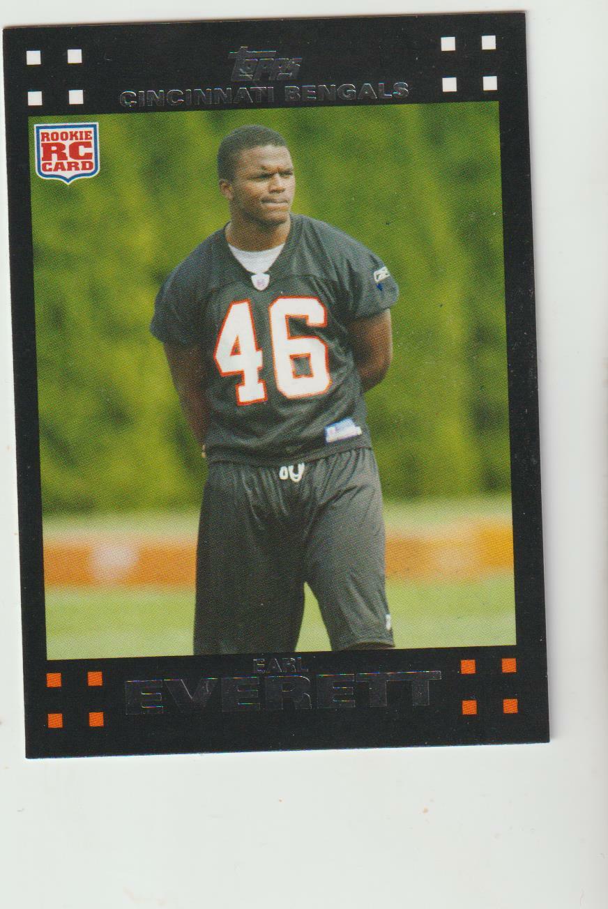 2007 Topps #370 Earl Everett rookie card, Florida Gators legend