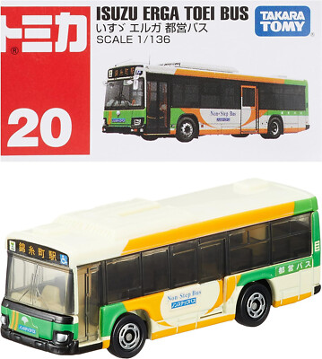 トミカ ISUZU ERGA TOEI BUS & LONDON BUS Takara Tomica Tomy No.20 ISUZU ERGA Toei Bus 1/136 | eBay