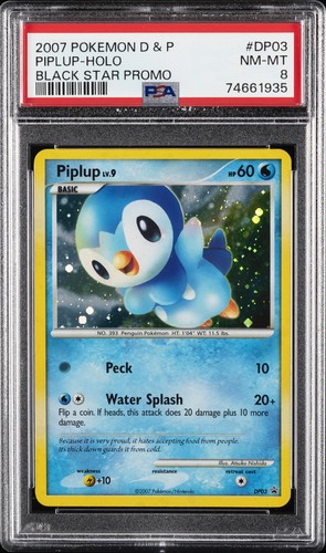 Piplup graded PSA 8 for sale on eBay