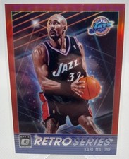 2018-19 Donruss Optic #14 Karl Malone Retro Series Red #/99