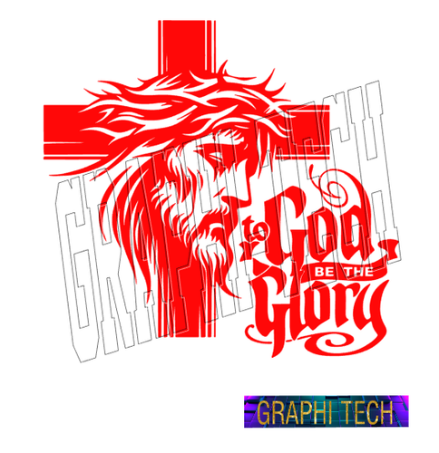 TO GOD BE THE GLORY JESUS CHRIST CAR WINDOW STICKER DECAL - Foto 10 di 12
