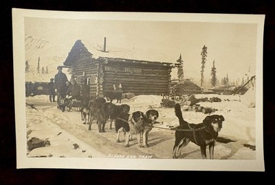 1910 RPPC Shushanna Express Office Chisana Mining Gold Rush Alaska Postcard