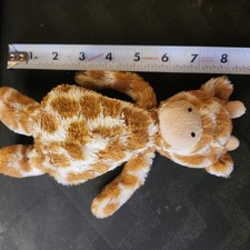 Jellycat Rare Retired Small Bashful Giraffe Excellent Condition Brown Small 8"