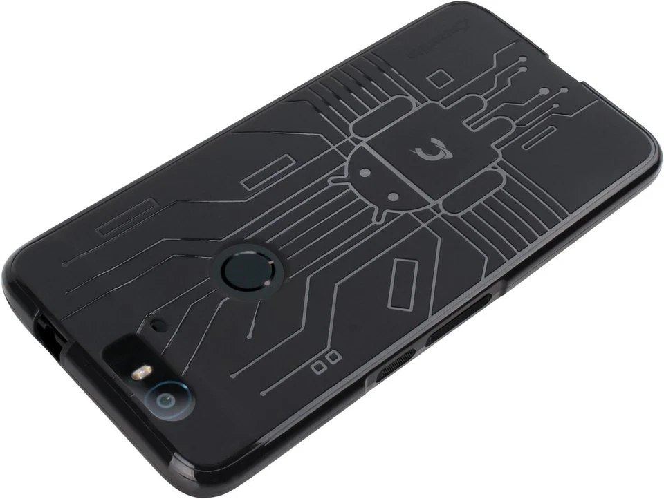 Huawei Nexus 6P Case, Cruzerlite Bugdroid Circuit Case Compatible for Black - Image 2 of 4