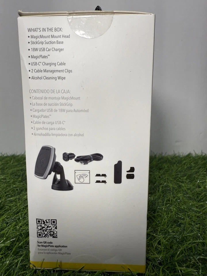 Scosche Magic Mount Pro Charge Window/Dash USB Black Metal Magnetic Suction - Image 4 of 4