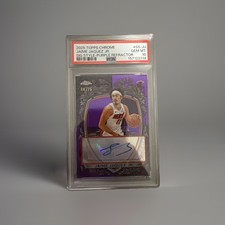 2025 Topps Chrome Jaime Jaquez Jr Signature Style Purple Refractor /75 PSA 10 