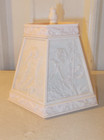 Vintage CUPID ANGEL Themed Plastic Celluloid Etched LAMP Shade — photo 2