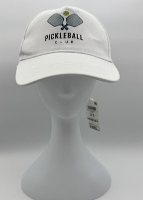 On 34th Cotton Pickleball Baseball Cap Women's One Size White, NWT