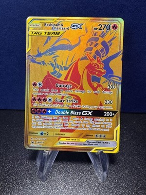 Pokemon Reshiram & Charizard GX - Promo SM Promos SM247 NM Holo