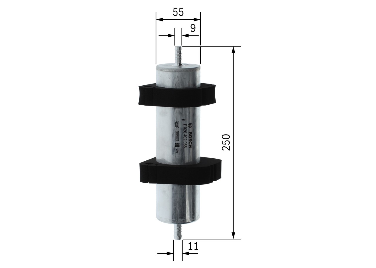 Bosch F026402068 Fuel Filter Service Replacement Fits Audi Porsche - Image 39