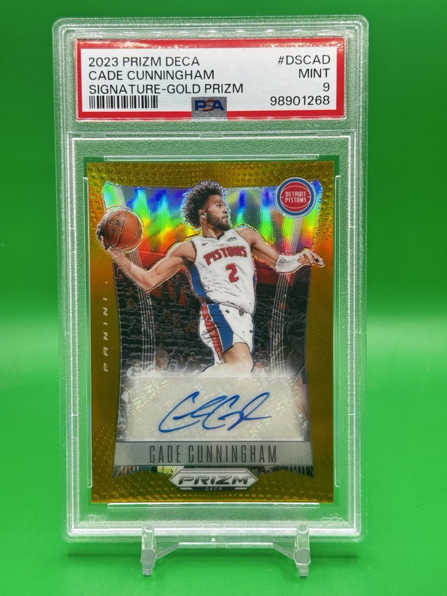 2023 Prizm Deca Cade Cunningham Gold Prizm Auto /10 PSA 9 | eBay