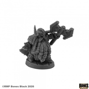 Reaper Bones Black 44278 DWARF KING HARGRIM AXEHELM DWARF