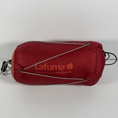 Lafuma Warm N Light 800 G Down II Sleeping Bag Red Camping