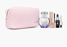NEW Lancome Renergie Skincare Makeup Pink Travel Gift Set, 2025