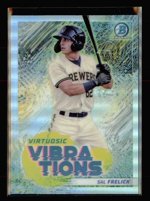 2022 Bowman #VV-14 Sal Frelick Virtuosic Vibrations Milwaukee Brewers