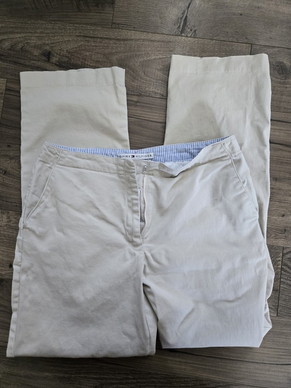 Vintage Women's Tommy Hilfiger Beige Pants Stretch Size 10