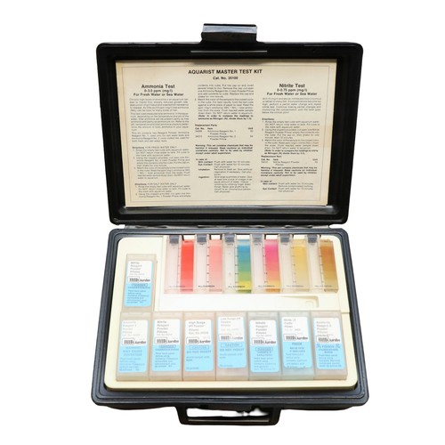 Vintage Aquarium Original Hard Shell Kordon Aquatru Aquarist Master Test Kit