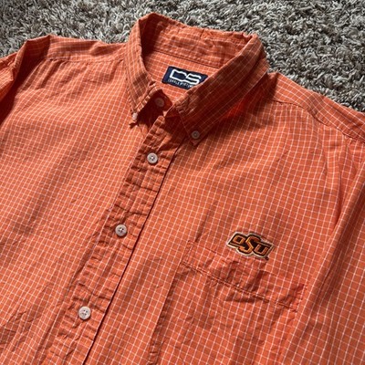 Men s Crable Sportswear Oklahoma State Cowboys OSU Shirt XL Striped 100% Cotton
