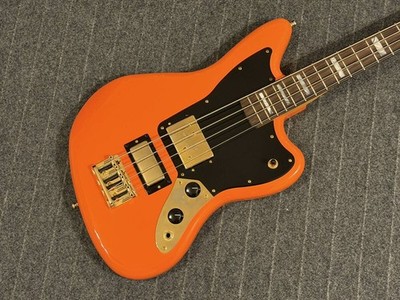Electric Bass Guitar Fender Mike Kerr Jaguar 30in Orange Short Scale MX23081868