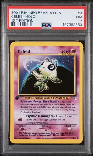 Celebi (1st Edition) graded PSA 7 for sale on eBay