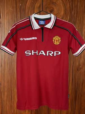 #ad #ad David Beckham #7 Manchester 98 99 United Home Jersey $63.25