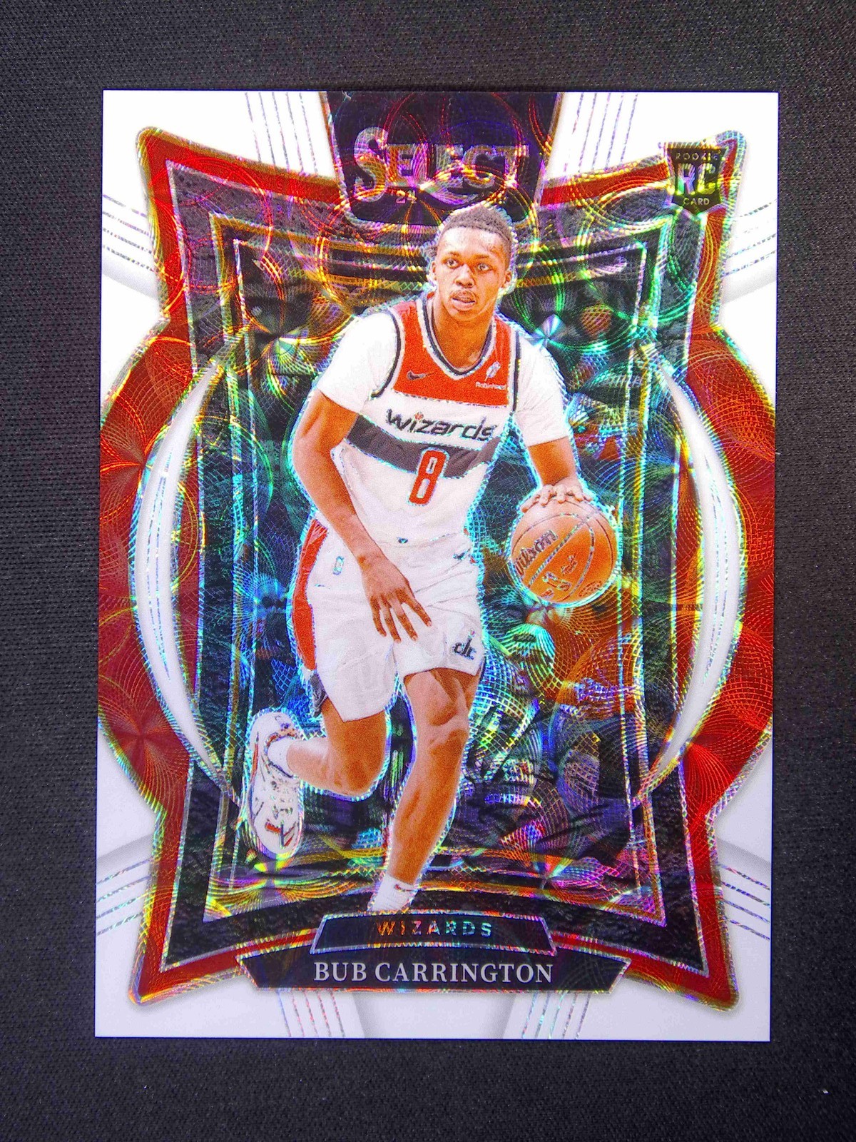 2024-25 Panini Select Bub Carrington #81 RC Rookie Concourse White Scope /35