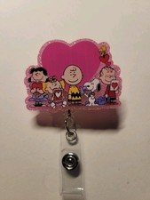 Peanuts Snoopy  Friends Retractable Badge Reel