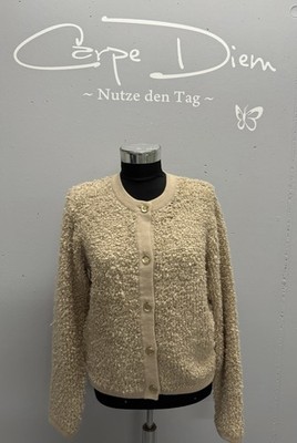 Red Button Strickjacke Jacket Knit Boucle latte Gr. M NEU Etikett Sold Out