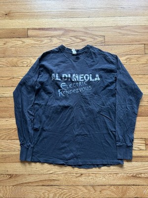 Vintage AL DI MEOLA 1982 Electric Rendezvous Tour S T-Shirt Black single stitch