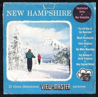 3 View-Master Stereo 3D Reels   A700-E, (NH-1.2.3) New Hampshire,US Vacationland