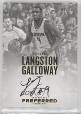 2016-17 Panini Preferred Auto Gold 1/10 Langston Galloway #117 Auto 1u6