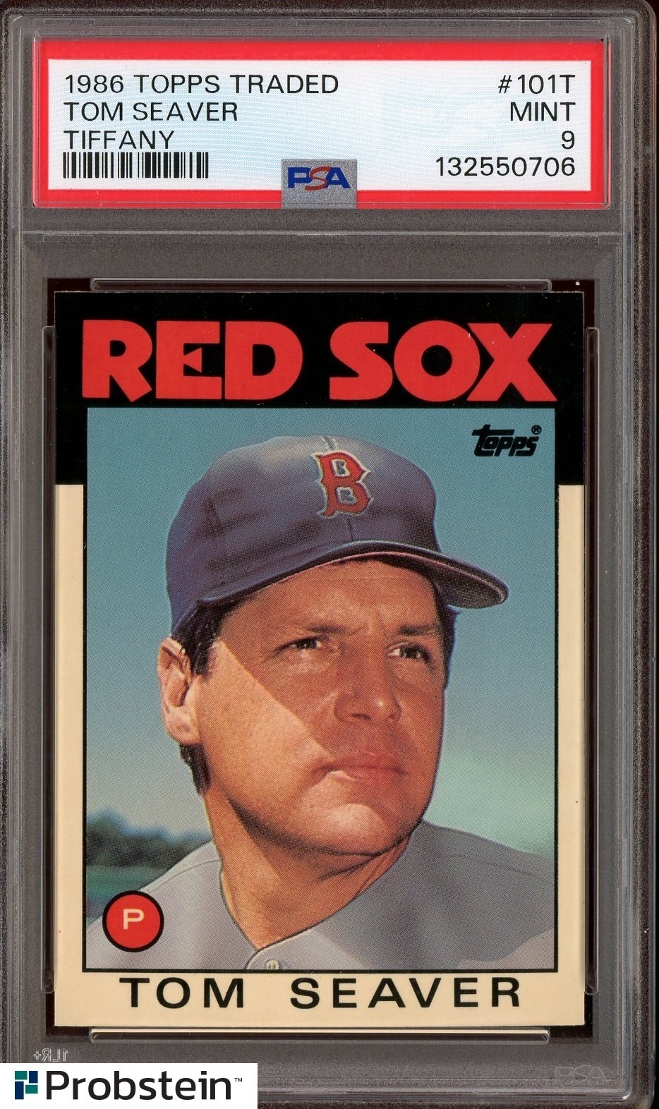 1986 Topps Traded Tiffany #101T Tom Seaver Boston Red Sox HOF PSA 9 MINT