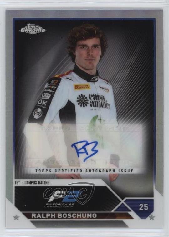 2023 Topps Chrome Formula 1 Auto Ralph Boschung #CAC-RB Auto 7s2