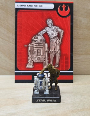 Star Wars Miniature - C-3P0 And R2-D2 - 5/60 - 2007 Rare