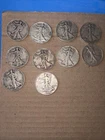 10 SILVER WALKING LIBERTY HALF Dollars Get The Coins In The Picture 1/2 Roll