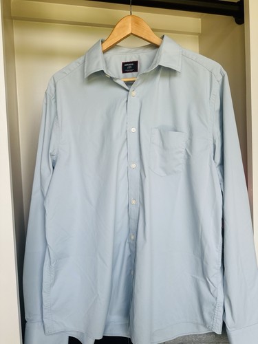 UNTUCKIT • Men’s LS Gironde Performance Button Down • White • Blueish Green