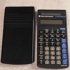 Vintage Ti-36x Scientific Calculator Solar Powered Made In Italy 120+ Functions