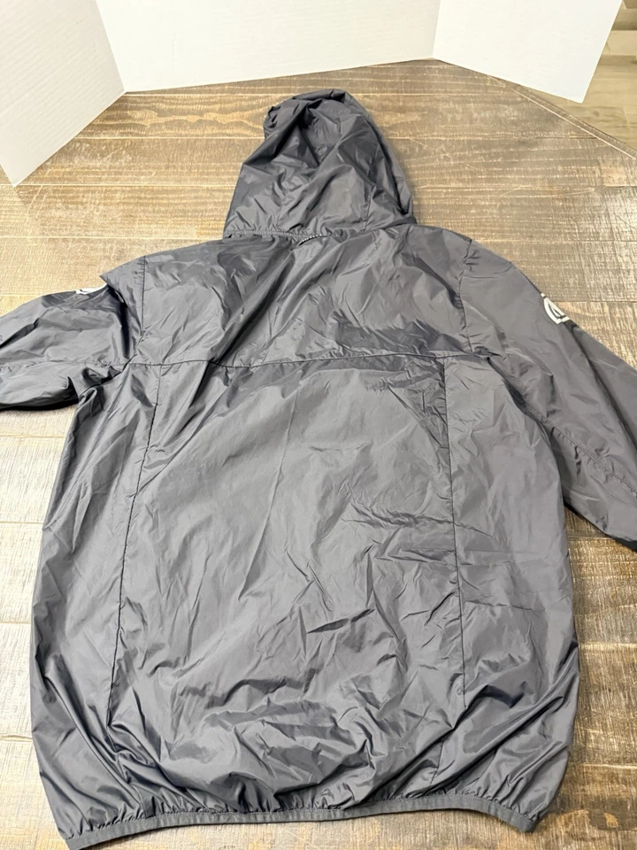 ellesse Men’s L Black Logo Anorak Windbreaker Pullover Hooded Jacket - Image 4 of 4