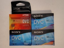 Sony TDK DVC Digital Video Cassette Lot of 4 - Brand New Sealed
