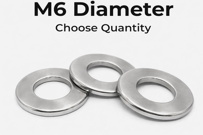 M6 Stainless Steel A2 DIN 125A Flat Washers (Choose Qty) 12MM OD