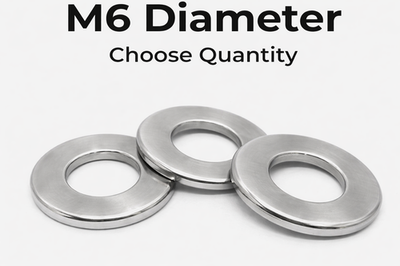 #ad #ad M6 Stainless Steel A2 DIN 125A Flat Washers Choose Qty 12MM OD $169.99